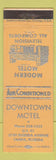 Matchbook Cover - Downtown Motel Tampa FL