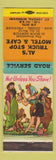 Matchbook Cover - Al's Truck Stop Motel Cafe St Joseph MO hillbilly WEAR