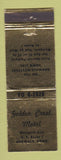 Matchbook Cover - Golden Crest Motel Norwalk CT