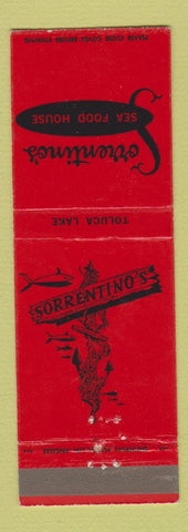 Matchbook Cover - Sorrentino's Seafood Toluca Lake CA Burbank