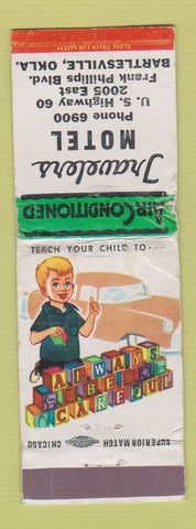 Matchbook Cover - Travelers Motel Bartlesville OK WORN