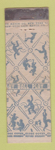 Matchbook Cover - Lion Match Baseball WEAR