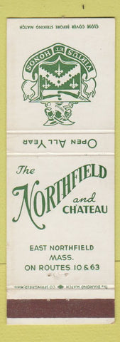 Matchbook Cover - Northfield and Chateau East Northfield MA