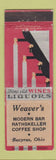 Matchbook Cover - Weaver's Bar Rathskeller Bucyrus OH