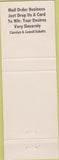 Matchbook Cover - Car Low Stamp collecting Santa Ana CA pink