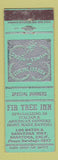 Matchbook Cover - Fir Tree Inn Saratoga CA WEAR