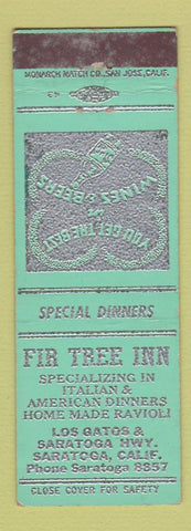 Matchbook Cover - Fir Tree Inn Saratoga CA WEAR