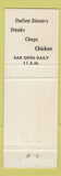 Matchbook Cover - Grape Vine Inn Napa Valley CA