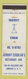 Matchbook Cover - Johnny Coghlan's Restaurant Bar Jamaica NY WEAR