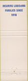 Matchbook Cover - Schoen Life Insurance Louisiana LA