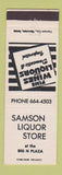 Matchbook Cover - Samson Liquor Store
