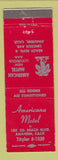 Matchbook Cover - Americana Motel Anaheim CA