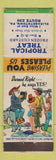 Matchbook Cover - Tropical Treat Custard Elizabethtown PA hillbilly