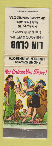 Matchbook Cover - Lin Club Lincoln MN hillbilly WEAR