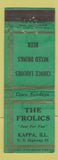 Matchbook Cover - The Frolics Bar Kappa IL WEAR