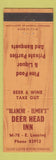Matchbook Cover - Blanche & Elmer's Deer Head Inn East Lansing MI