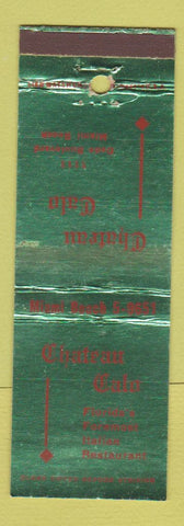 Matchbook Cover - Chateau Calo Italian Restaurant Miami Beach FL