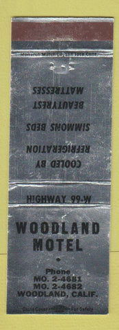 Matchbook Cover - Woodland Motel Woodland CA