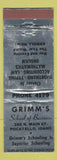 Matchbook Cover - Grimm's Business School Pocatello ID WEAR