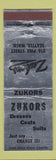 Matchbook Cover - Zukors Women's Clothes Seattle WA WEAR