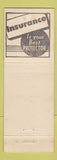 Matchbook Cover - General Finance Corp New Castle IN Claud Stanley WORN
