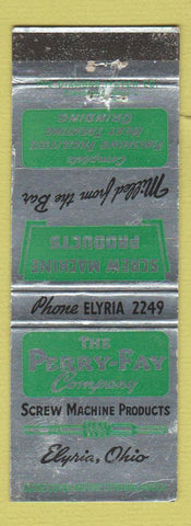 Matchbook Cover - The Perry Fay Screw Machine Products Elyria OH WEAR