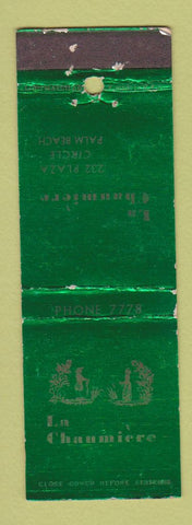 Matchbook Cover - La Chaumiere Palm Beach FL WEAR