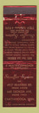 Matchbook Cover - Stauffer System Chattanooga TN posture WEAR