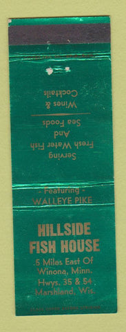 Matchbook Cover - Hillside Fish House Marshland WI WEAR