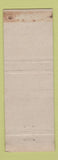 Matchbook Cover - Hillside Fish House Marshland WI WEAR
