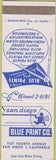 Matchbook Cover - Blue Print Co San Diego CA