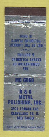 Matchbook Cover - H&S Metal Polishing Cleveland OH WORN