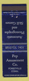 Matchbook Cover - Pep Amusement Forestville CT