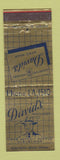 Matchbook Cover - David's Men's Clothes Cleveland OH