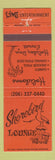 Matchbook Cover - Shorbird Lounge Holiday Inn Everett WA