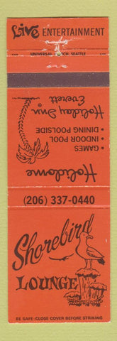 Matchbook Cover - Shorbird Lounge Holiday Inn Everett WA