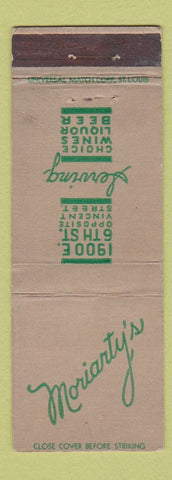 Matchbook Cover - Moriarty's WEAR