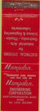 Matchbook Cover - Hampden Engineering East Longmeadow MA WEAR