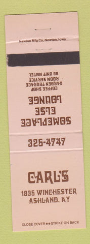 Matchbook Cover - Carl's Ashland KY Someplace Else Lounge