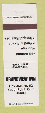 Matchbook Cover - Grandview Inn South Point OH
