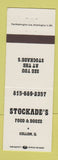 Matchbook Cover - Stockade's Restaurant Cullom IL