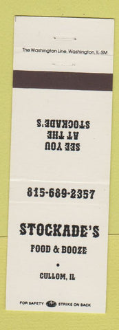 Matchbook Cover - Stockade's Restaurant Cullom IL