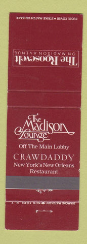 Matchbook Cover - Roosevelt New York City Crawdaddy Restaurant