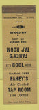 Matchbook Cover - Fahey's Tap Room St Louis MO