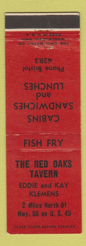 Matchbook Cover - Red Oaks Tavern