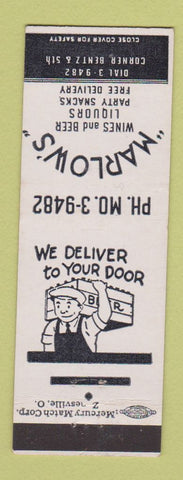 Matchbook Cover - Marlow's Liquor