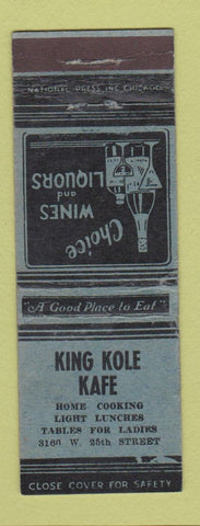 Matchbook Cover - King Kole Kafe WEAR