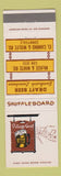 Matchbook Cover - Village Gent Sunnyvale San Jose CA