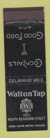 Matchbook Cover - Walton Tap Chicago IL