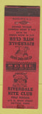 Matchbook Cover - Riverdale Nite Club Dayton OH WEAR